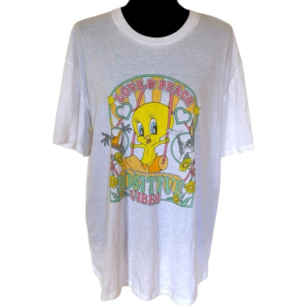 Vintage 90s Y2K‎ Love & Peace Looney Tunes Tweety Bird Shirt  Size XXL


191-B